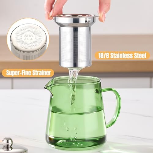 PARACITY Tea Kettle with Infuser, Glass Teapot Stovetop, 18.6 fl oz, 550 ml - Image 6