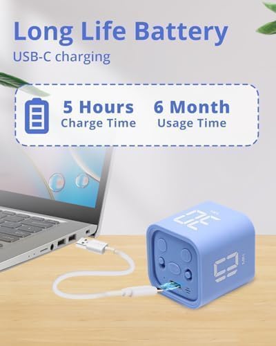 LUCKY TIME Rotating Productivity Timer 5/10/30/60min, Flip Timer, ADHD Tool - Image 5