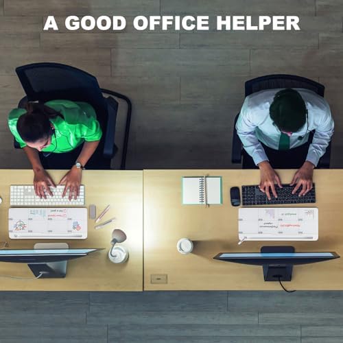 TSJ OFFICE Desktop Whiteboard Dry-Erase-Board - Computer Keyboard Stand White Board Surface Pad with Drawer, Desk Organizers with Accessories for Office, Home, School Supplies - Image 6