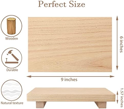Wood Bathroom Tray Farmhouse Decor Kitchen Soap Holder, 9"x6" Burlywood - Image 6