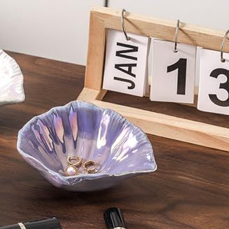 Ceramic Shell Jewelry Tray,Ring Holder,Trinket Dish,5.75 Inch - Image 6