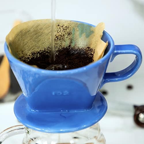 Pour Over Ceramic, Coffee Dripper Ceramic Coffee Maker,Blue - Image 4