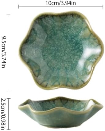 Ceramic Trinket Tray, Petal Shaped Catchall for Vanity, Nightstand or Desk, Small Organizer for Jewelry and Tiny Essentials Ceramic Trinket Tray Jewelry Vanity Catchall Tabletop Organizer Nightstand - Image 3
