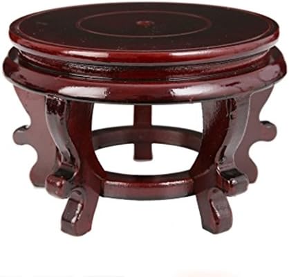 Chinese Display Stand Fish Tank/Vase Holder Home Decor Base(5.5"diam,3.9"h) by Rluii