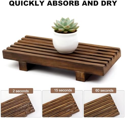 Klunk Wooden Risers, Wood Bathroom Tray & Kitchen Counter Riser, Set of 3 - Image 2