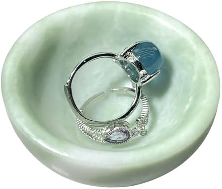 BAOHEN Jewelry Bowl Dish, Small Ring & Key Bowl for Jade Stone, Entry Table/Nightstand/Home/Desk Decor, Cute Elegant Engagement Gifts for Women & Friends by Unknown