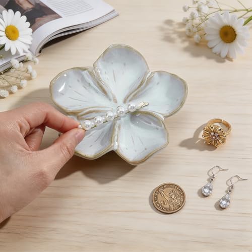 Ceramic Jewelry Dish Tray Small Trinket Tray Ring Holder - Image 3
