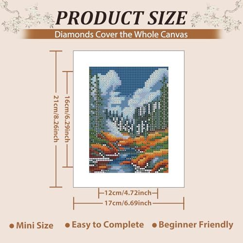 National Park Small Diamond Art Kits for Adults, 12 Pcs , 6.7x8.3 Inch - Image 3