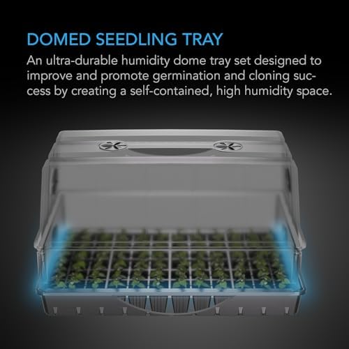 AC Infinity Humidity Dome 6x12, Heavy-Duty 3mm Seed Starter Propagation Kit - Image 2