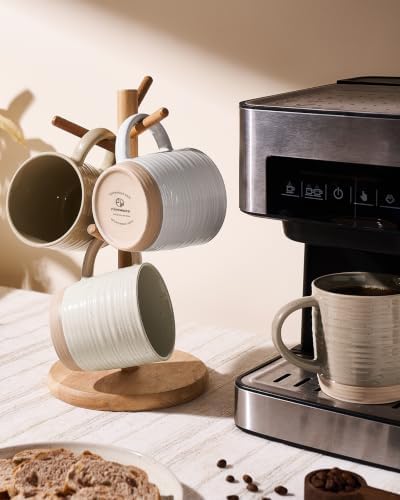 famiware Coffee Mugs Set of 4, 13 oz Mug Set, Ceramic Cup Set with Handle - Image 4