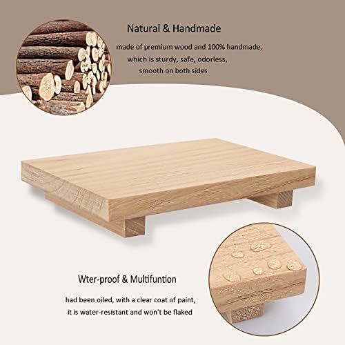Wood Bathroom Tray Farmhouse Decor Kitchen Soap Holder, 9"x6" Burlywood - Image 5