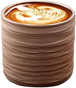 Vintage Ceramic Mug, Japanese Tea Cup 6oz Cup No Handle Drinking Cup for Espresso, Cortado, Matcha, Green Tea, Unglazed Porcelain Arty Mug (Natural Earthiness Finish) by Unknown