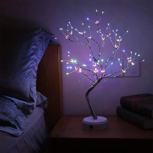 OURBAOFU 20'' 108 LED Sparkly Fairy Spirit Tree Lamp with Remote Control - Image 5
