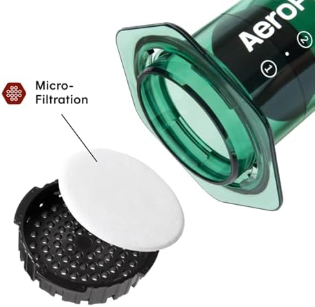 AeroPress Clear Green Coffee Press, French Press, Pour-Over & Espresso Style - Image 3