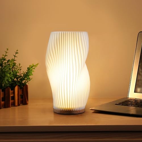 Zenply Vintage Striped Small Table Lamp by Zenply