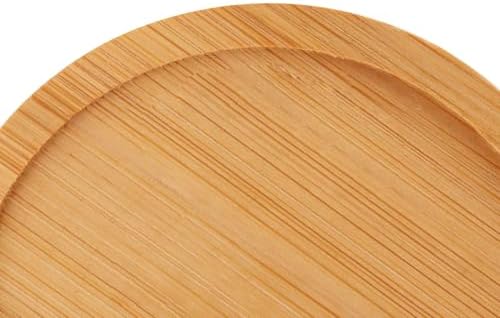 HOIGON 30 Pack Round Bamboo Coasters, 4 Inch Natural Wooden Coasters, Round Bamboo Tray Saucer Set for Drinks, Crafts, Succulents - Image 3