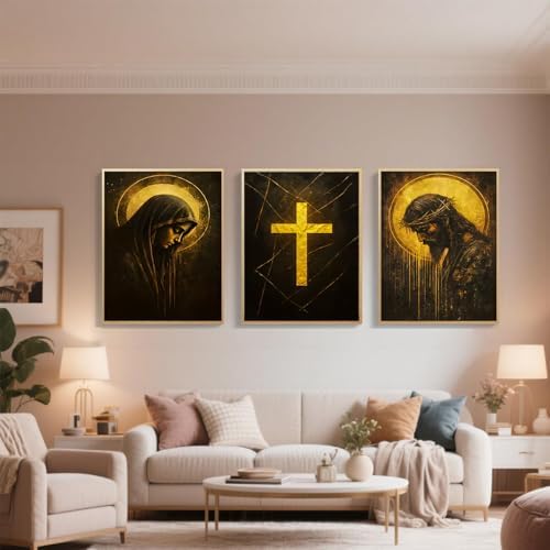 3 pack Jesus and the Virgin Mary Diamond Art Kits，Diamond Painting Kit - Image 4