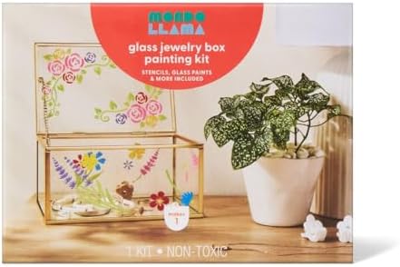 Mondoo Llama Glass Jewelry Box Painting Craft Kit by Unknown