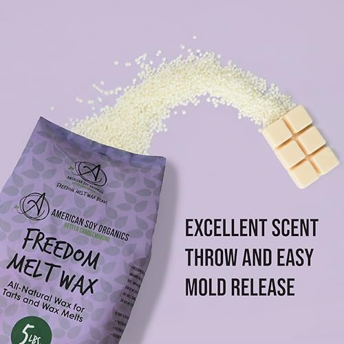 American Soy Organics Freedom Soy Melt Wax for DIY Candle Making, 5 lbs - Image 3