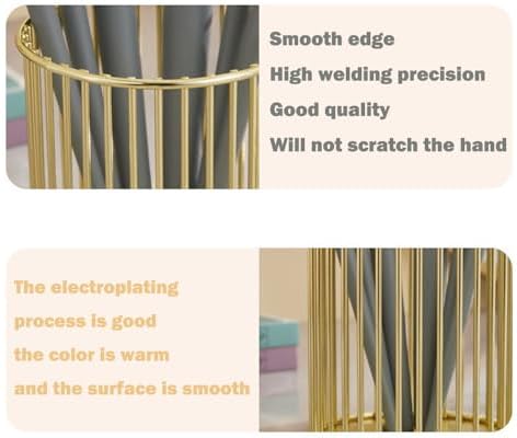 2Pcs Post sticky Note Holder + Pens Holders,Desk organizer sets,Gold Metal suit for Desk Memo,tableware,flowers,toothbrush,cute pencil holder ,Home Office decor and Accessories,Makeup Brushes Cup. - Image 6