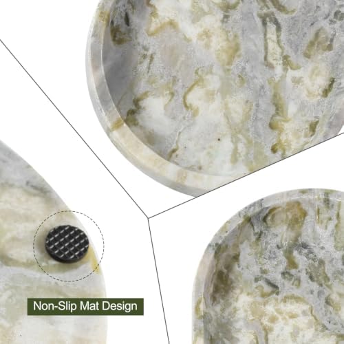 Koville Green Marble Vanity Tray for Bathroom Countertop - Image 3