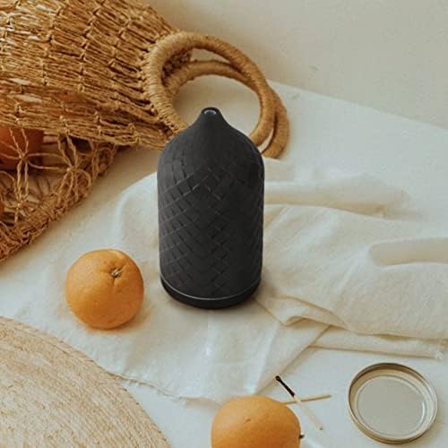 Essential Oil Diffuser for Home, Ceramic Aromatherapy Diffuser for Essential Oils, 120ml Oil Diffuser with Waterless Auto-Off and 7 LED Lights for Large Room Yoga Spa (Black) - Image 2