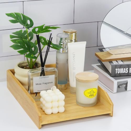 MultiBey A4 Bamboo Stackable Paper Tray 2-Pack - 2-Tier Desk Organizer - Image 4