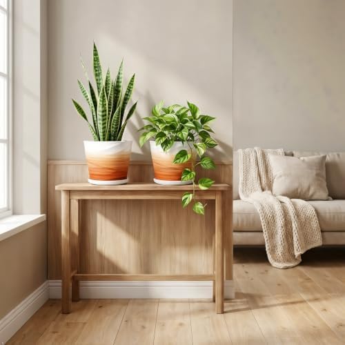 6 Inch Ceramic Plant Pot(6.7 in Diameter,2 Pack) - Image 5