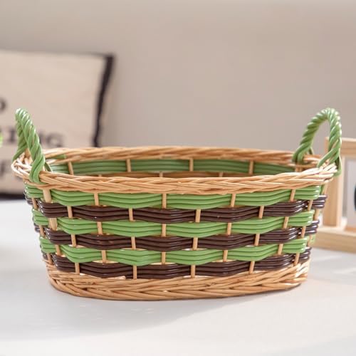 Kingwillow Oval Wicker Basket With Handle (Small Size) - Image 3