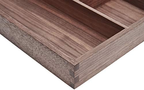 pandapark Wood Organizer Tray,Black Walnut,Desk & Drawer Storage Box (Walnut Master) - Image 6