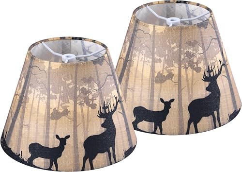 GO&SO Small Multi-Yellow Lamp Shades Set of 2,5"×9"×6.4" Art Decor Shade by GOSO