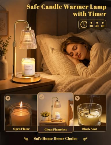 Candle Warmer Lamp with Timer, Birthday Gifts for Women, Cozy Room Decor - Image 3