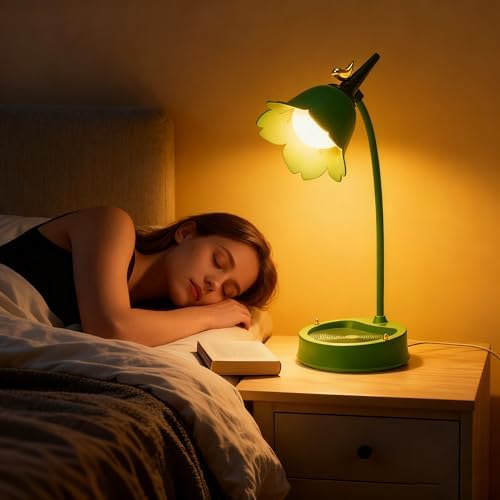 magical JD LED Desk Lamp Cordless Table Light Adjustable Gooseneck Dimmable Touch Rechargeable Battery Eye-Caring Night Light for Kids,Mini Cute Lamp for College Dorm Bedroom Reading - Image 4