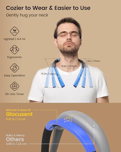 Glocusent Upgraded LED Neck Reading Light, Book Light for Reading in Bed - Image 2