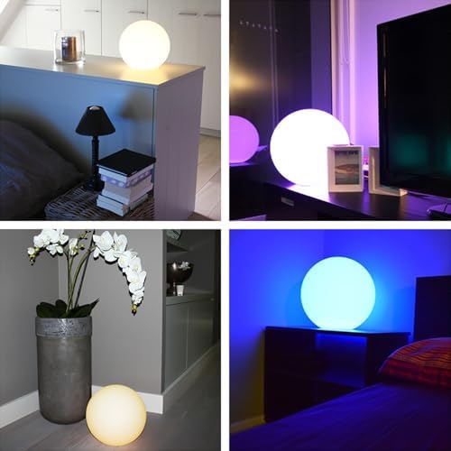 Mr.Go 10-in RGB LED Ball Light, Rechargeable Waterproof Globe Lamp w/Remote - Image 6