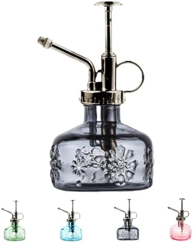 XXXFLOWER Glass Plant Mister Spray Bottle Grey 180ml/6 oz by XXXFLOWER