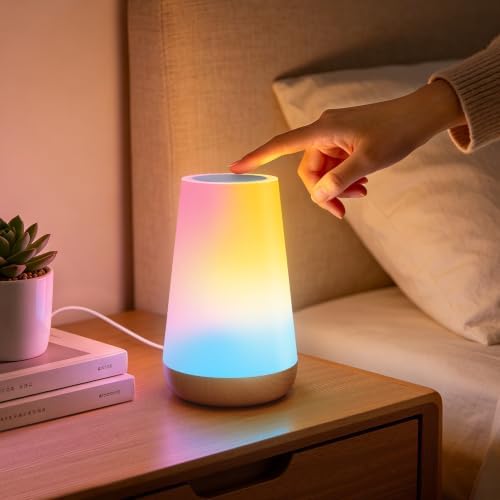 Auxmir Smart Night Light, App/Voice Control Table Lamp with Timer(Corded) by Auxmir