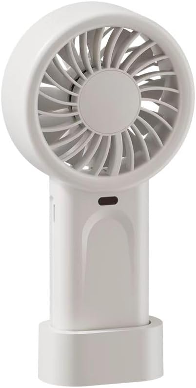 HOMETOP Handheld Fan Mini Portable 5 Speeds, 4000mAh,Personal Powerful Hand/Desk Fan for Travel, Outdoor, Home, Office, Camping, Women Small Fan (1, White)