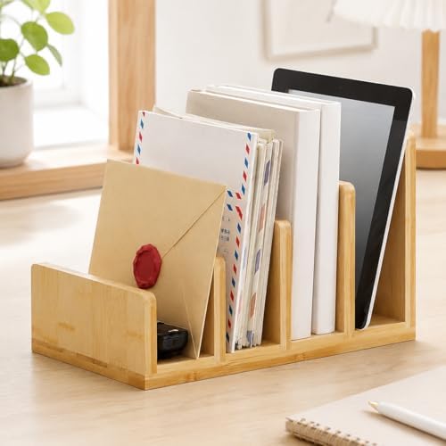 Wood Desktop Organizer, Modern - Image 7