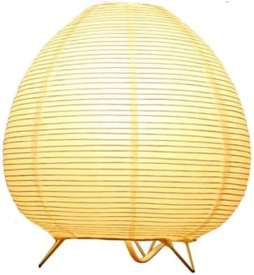 Small Table Lamp, Cute Paper Lamp, Ambient Lighting Lamp, Cozy Bedside Lamp, Minimalist Warm Glow Light for Bedroom Living Room Kids Room Dorm (White, 8inch) by Fosinz