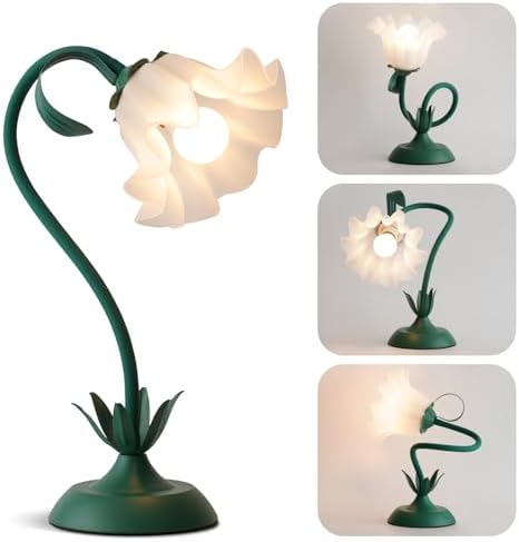 WERFOP Flower Table Lamp Cute Desk Lamp for Bedroom Home Decor by WERFOP