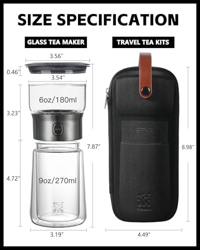 ZENS Modern Tea Infuser Teapot, One Touch Tea Maker for Loos Leaf Tea - Image 5
