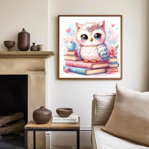 Owl Paint by Numbers Kit for Kids, 8x8 inch - Image 3
