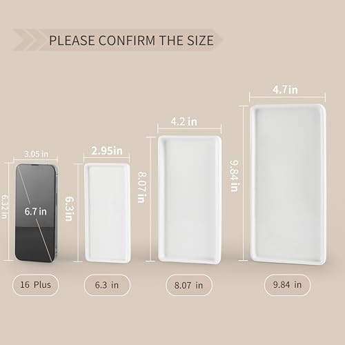 Gurygo 6" Small Ceramic Bathroom Tray for Kitchen Counter - Rectangle Ceramic Sink Tray for Bathroom Counter - Porcelain Dispenser Organizer for Kitchen Bathtub Counter, White - Image 7