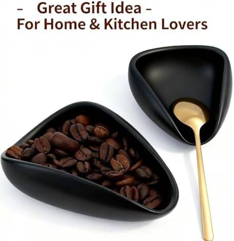 Ceramic Coffee Bean Dosing Cup + Sprayer Gift Set, Spoon Rest, Mini Coffee Spoon Holder for Tea Spoons Stirrers, Coffee Station Decor, Espresso Coffee Bar Accessories & Essentials(Not Include Spoon) - Image 6