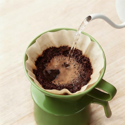 Ceramic Pour Over Coffee Dripper, V-Shaped Coffee Filter Cone - Image 2