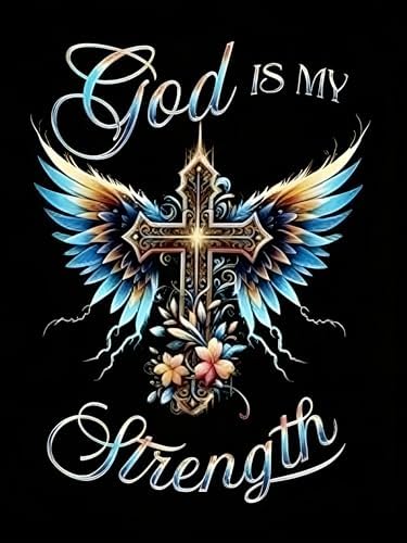 Diamond Art Kits for Adults,Christian Cross Diamond Painting Kits for Adult by croshom