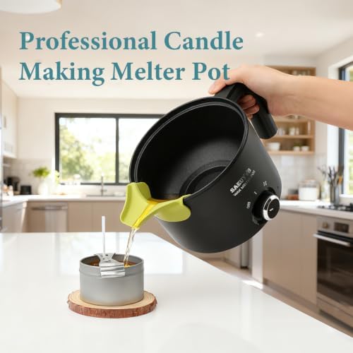 SAEUYVB 5lbs Soy Wax for Candle Making with 1.8L Wax Melter Pot - Image 6