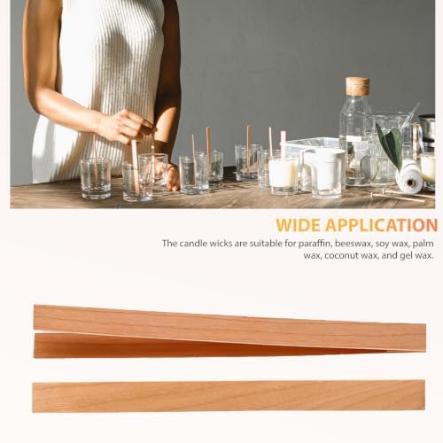 Cherry Wood Wicks – Long-Lasting Flame, 180 Candles per Pack (0.5 mm Thick) - Image 6
