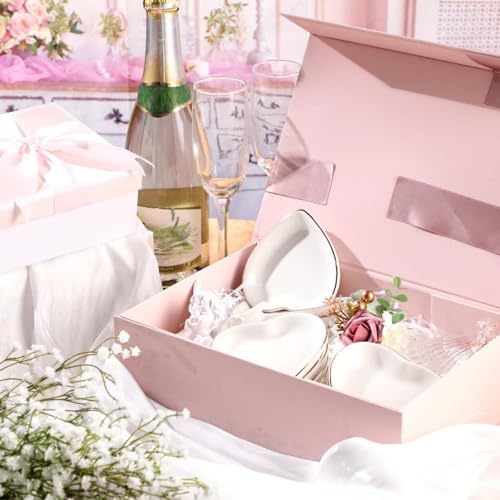 Shappy 12 Pcs Ceramic Ring Trinket Dish Bulk Jewelry Tray - Image 3